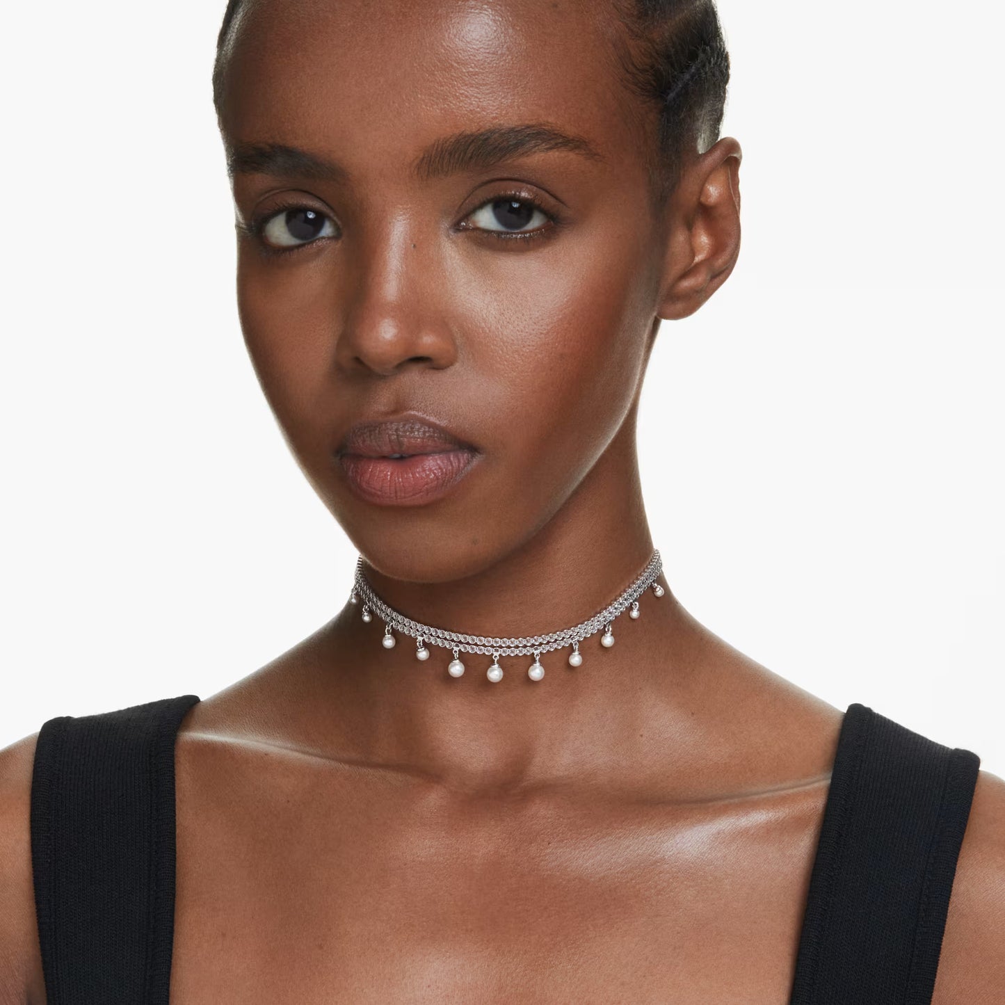 Ariana Grande x Swarovski choker, Crystal Pearl