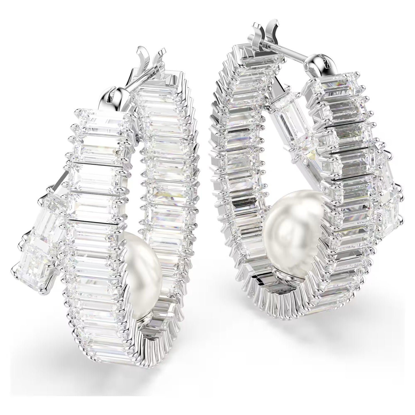 Ariana Grande x Swarovski hoop earrings, Pearl