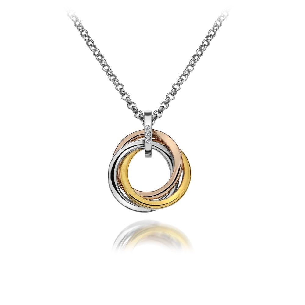 Calm 3 Tone Ring Necklace