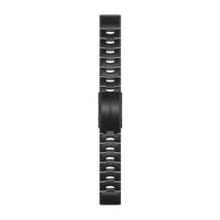 Garmin QuickFit 26 Watch Bands - Vented Titanium Bracelet, Carbon Grey DLC Coating