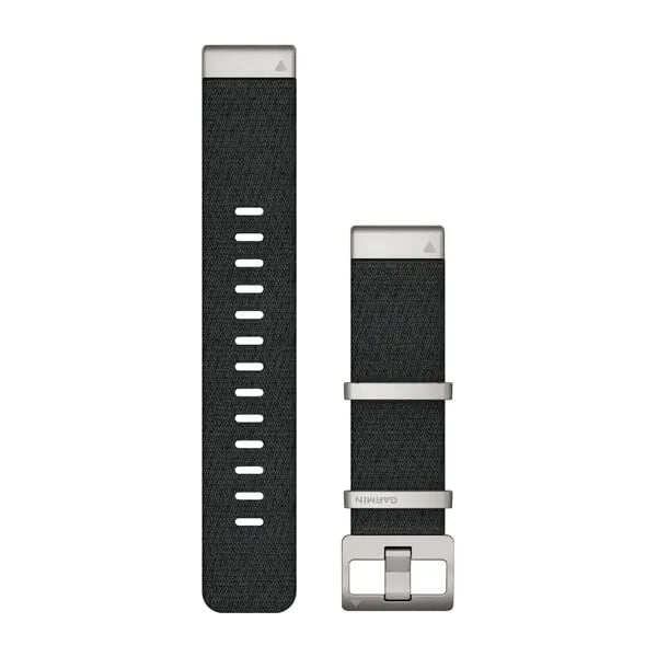Garmin QuickFit 22 Watch Bands - Jacquard-weave Nylon Black