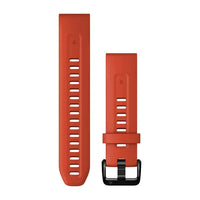 Garmin QuickFit 20 Watch Bands - Flame Red Silicone