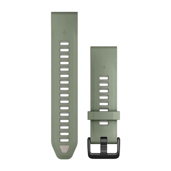 Garmin QuickFit 20 Watch Bands - Willow/Fog Gray Silicone