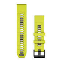 Garmin QuickFit 26 Watch Bands - Amp Yellow/Graphite Silicone
