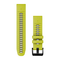 Garmin QuickFit 22 Watch Bands - Electric Lime/Graphite Silicone