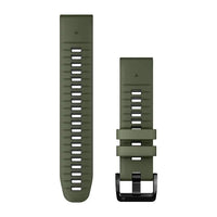 Garmin QuickFit 22 Watch Bands - Moss/Graphite Silicone