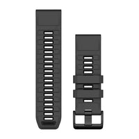 Garmin QuickFit 26 Watch Bands - Graphite/Black Silicone