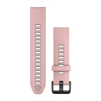Garmin QuickFit 20 Watch Bands - Dust Rose/Fog Gray Silicone