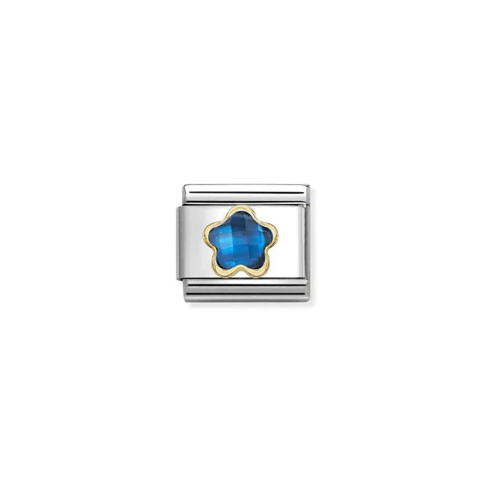 Composable Classic Faceted Flowers Blue Charm