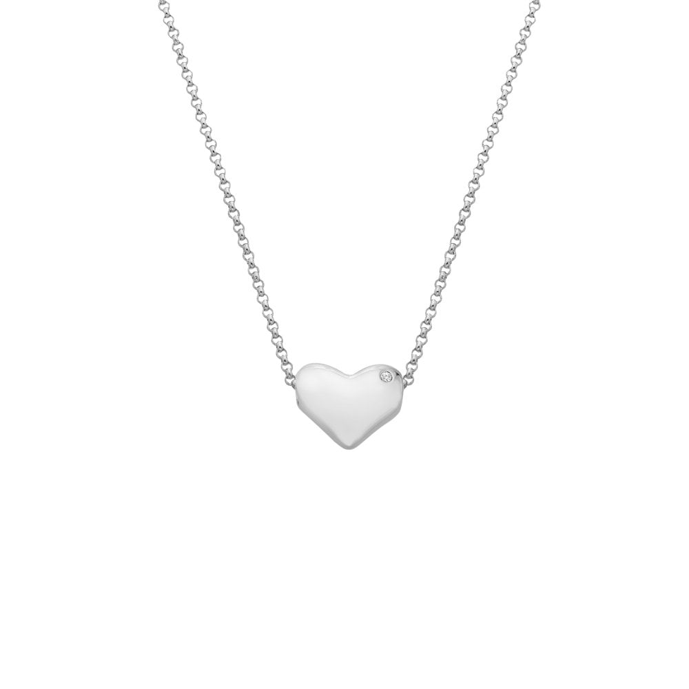 Silver Desire Heart Necklace