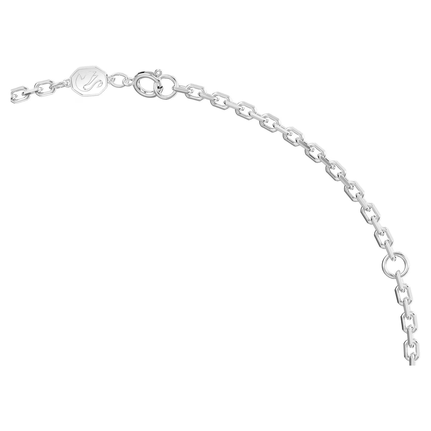 Dextera pendant, Octagon shape, Pavé, White