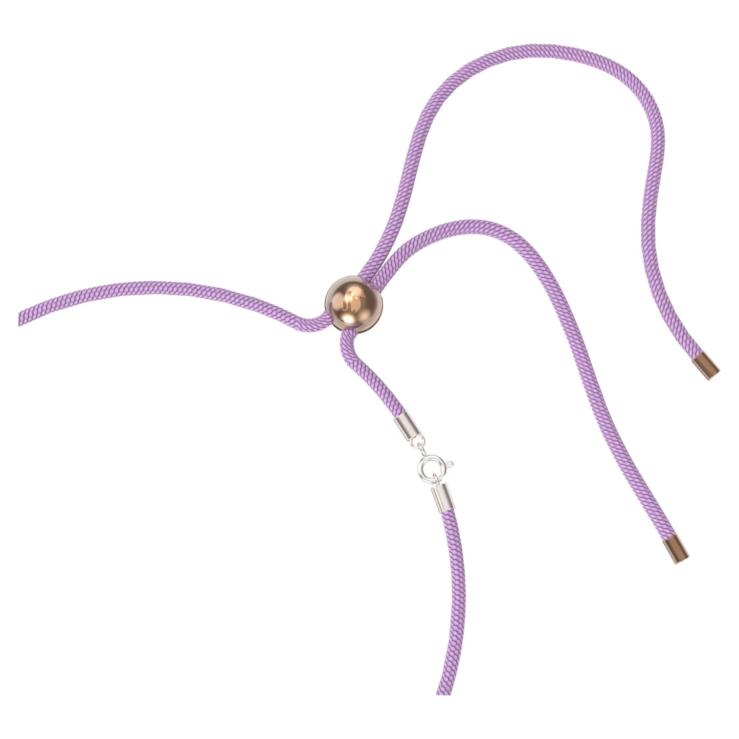 Dulcis necklace, Cushion cut, Rose gold tone