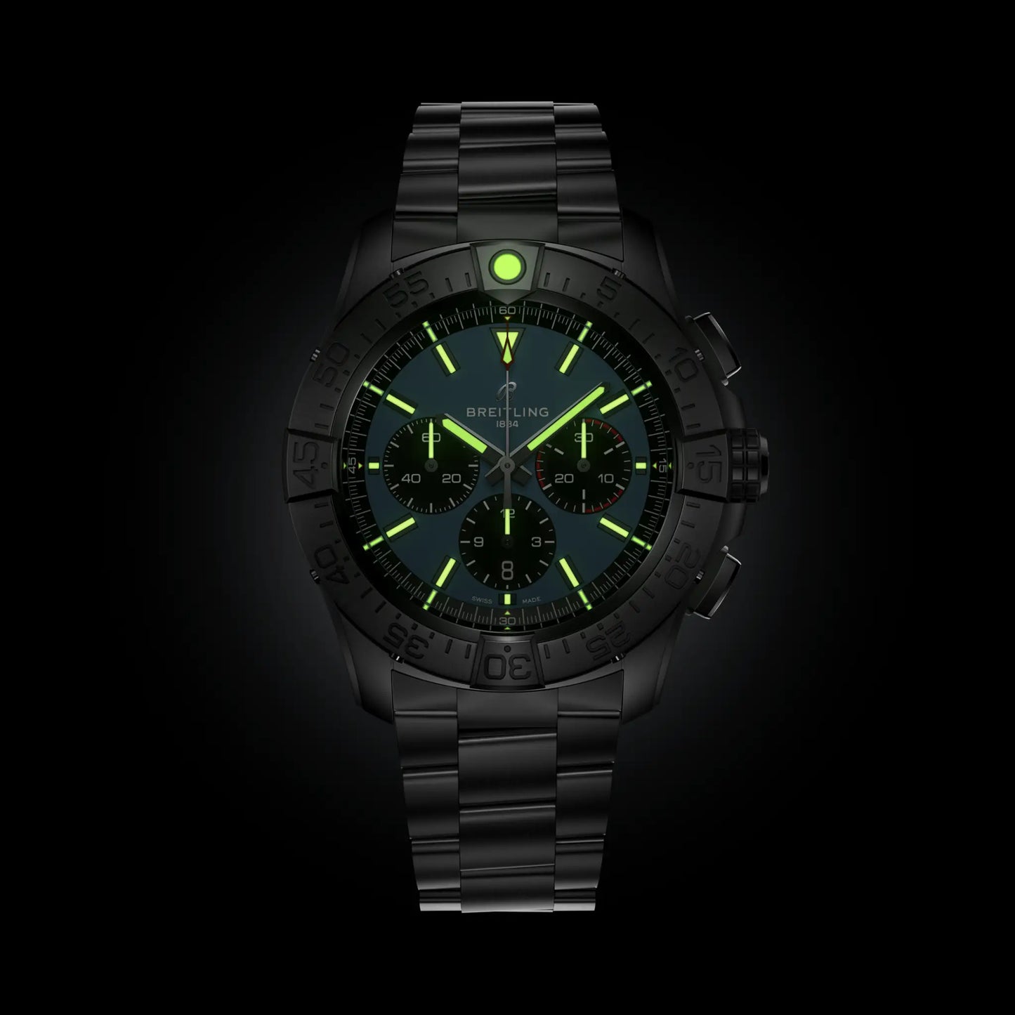 Super Avenger B01 Chronograph 46 | 46mm Titanium Case Blue Dial