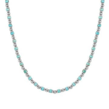 Instinct Steel Turquoise Sea Necklace