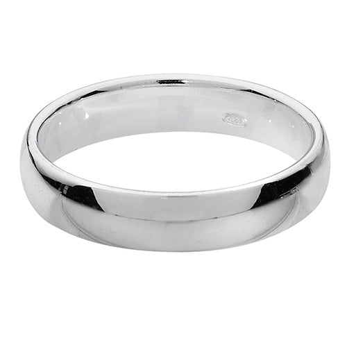 Silver Wedding Ring - Size S