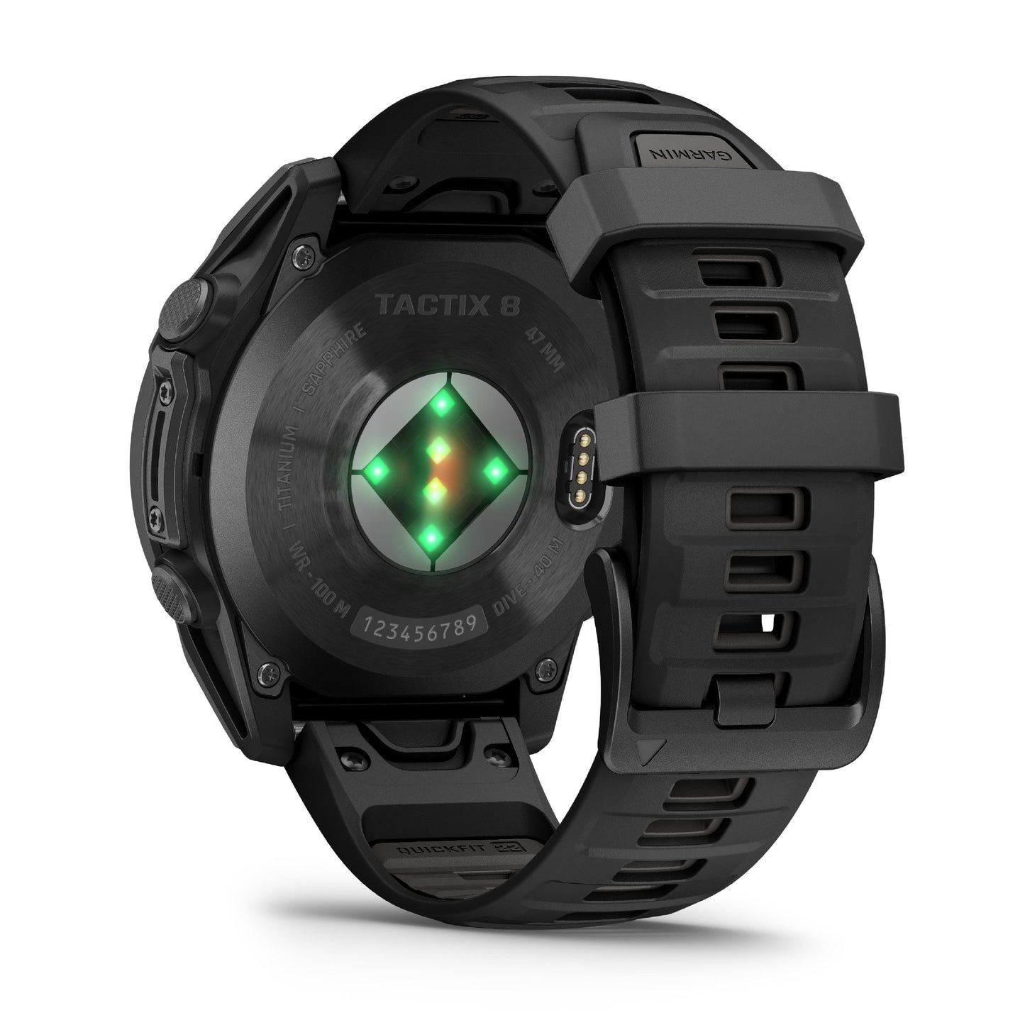 Garmin Tactix 8 47mm AMOLED Sapphire Titanium Black Silicone Band