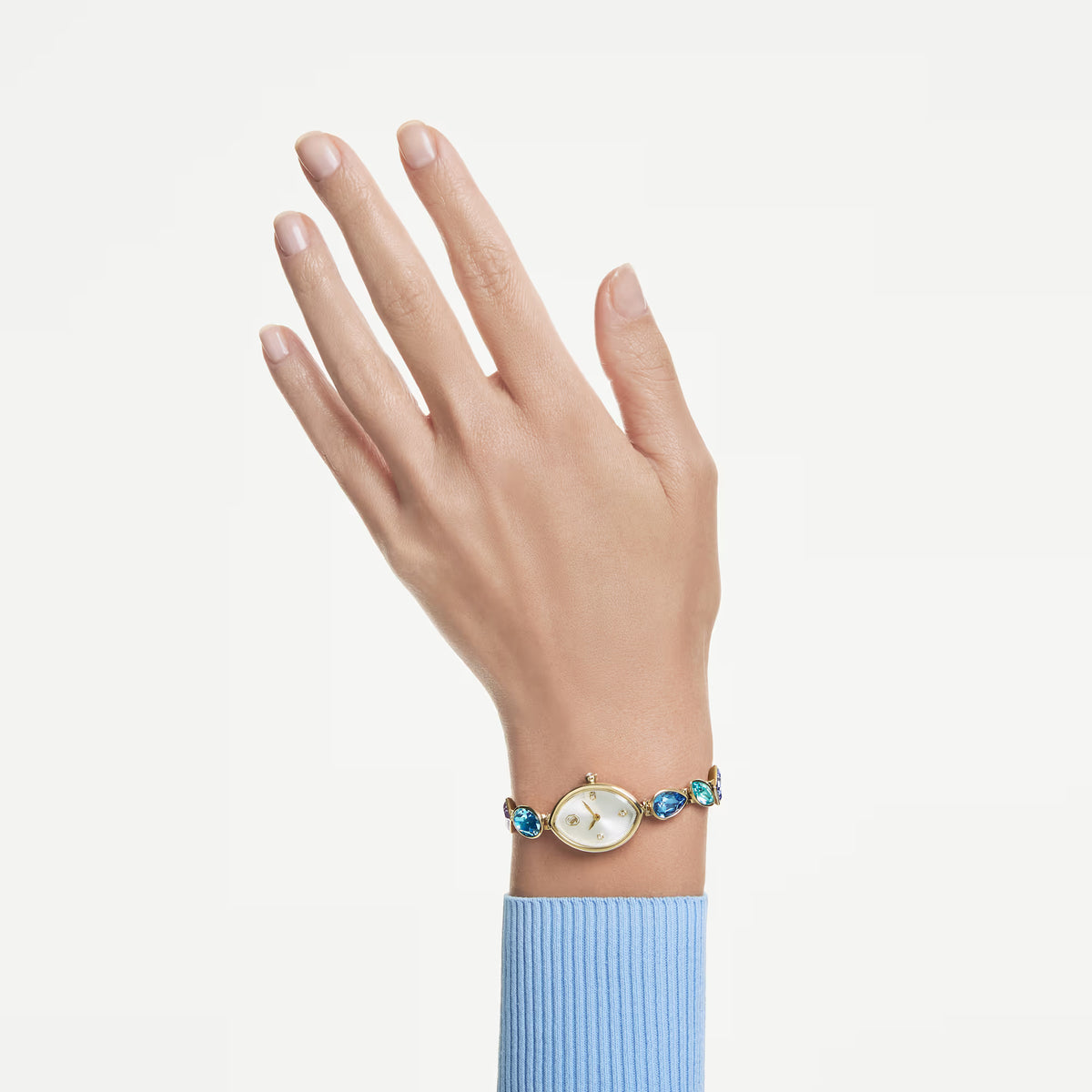 Gema watch, Crystal bracelet, Gold tone, Gold-tone finish
