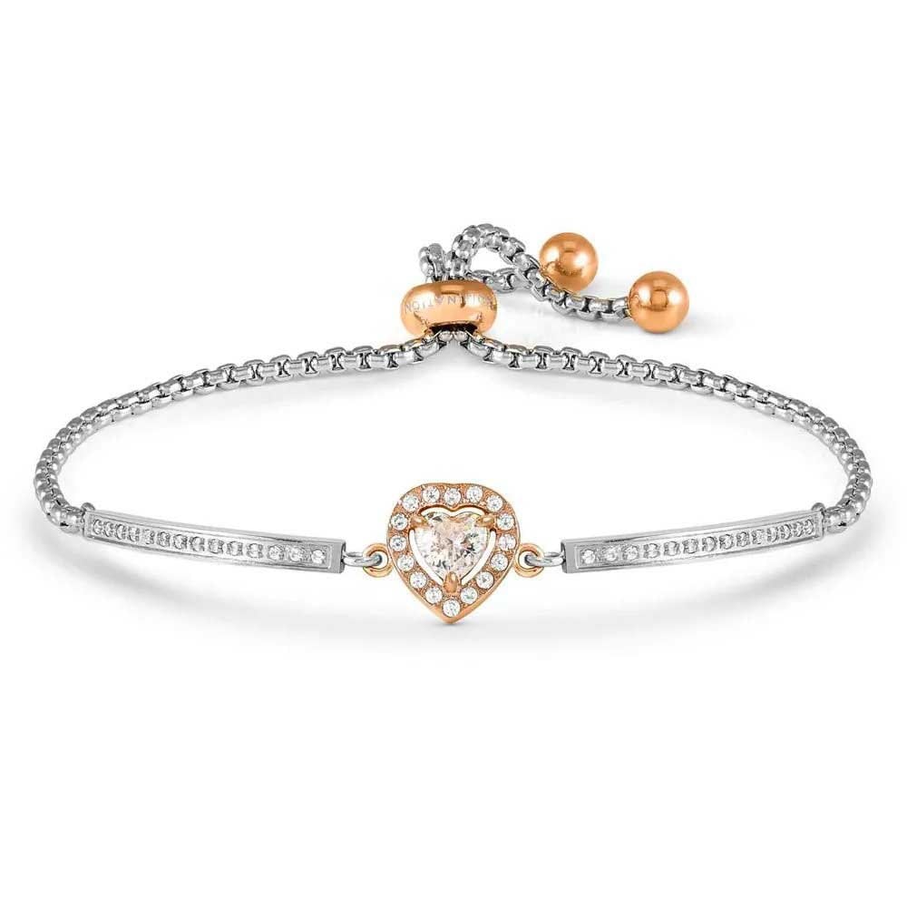 ROYAL DREAM Steel & Rose Heart Bracelet