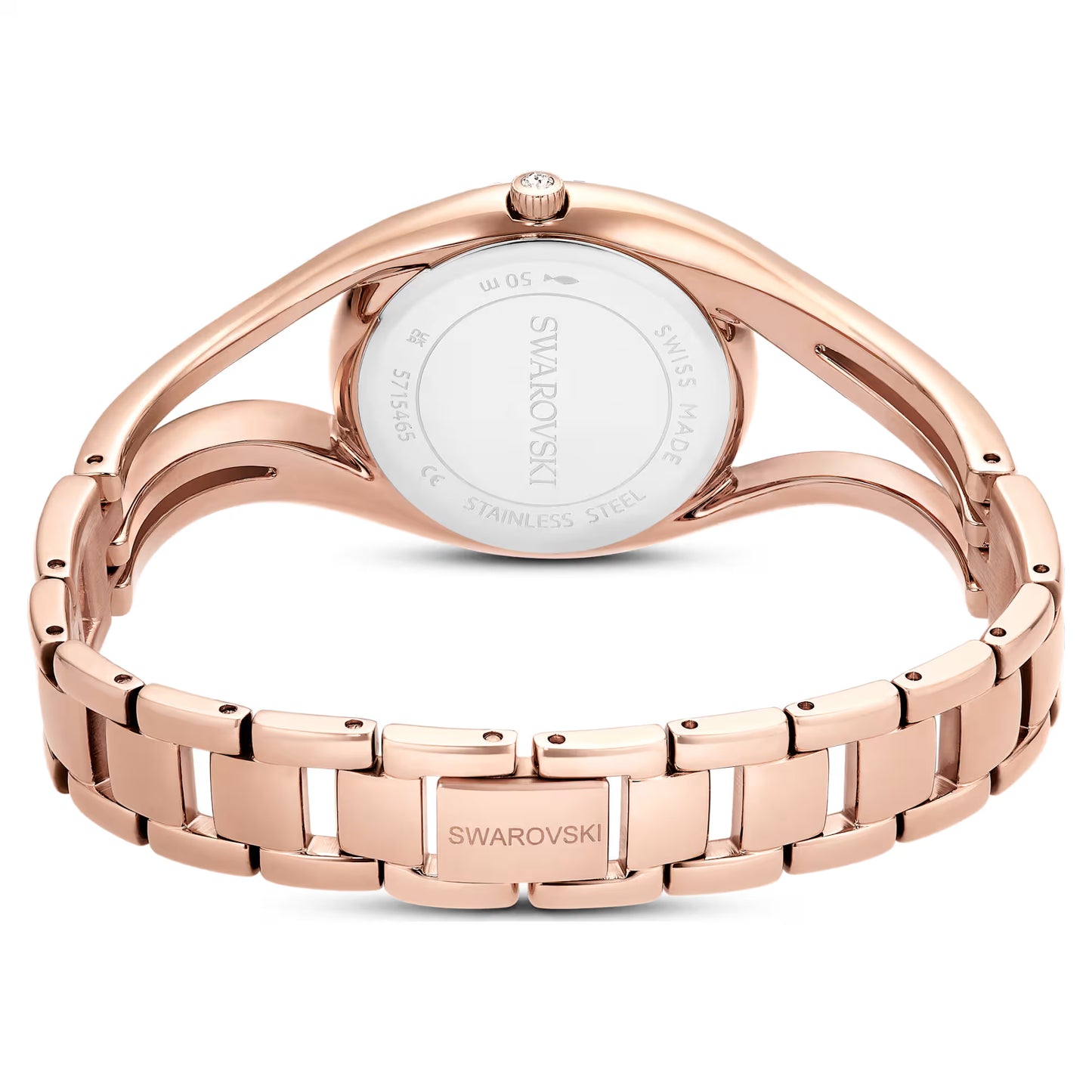 Hyperbola bangle watch, Swiss Made, Rose gold tone, Rose gold-tone finish