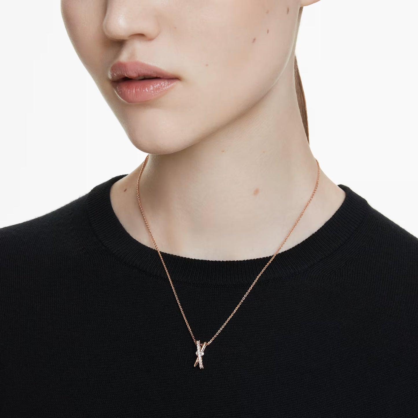 Hyperbola pendant, Mixed cuts, Twist, Rose