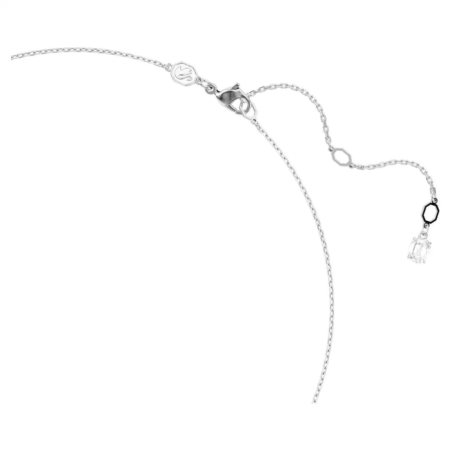Idyllia necklace, Mixed cuts, Snowflake, White