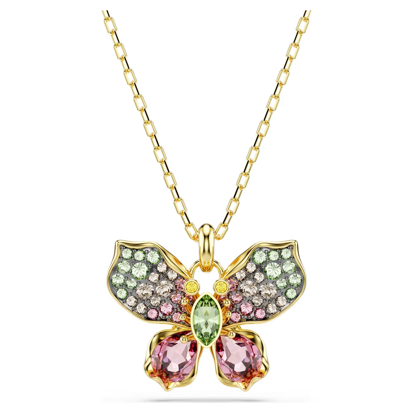 Idyllia pendant, Mixed cuts, Pavé, Butterfly