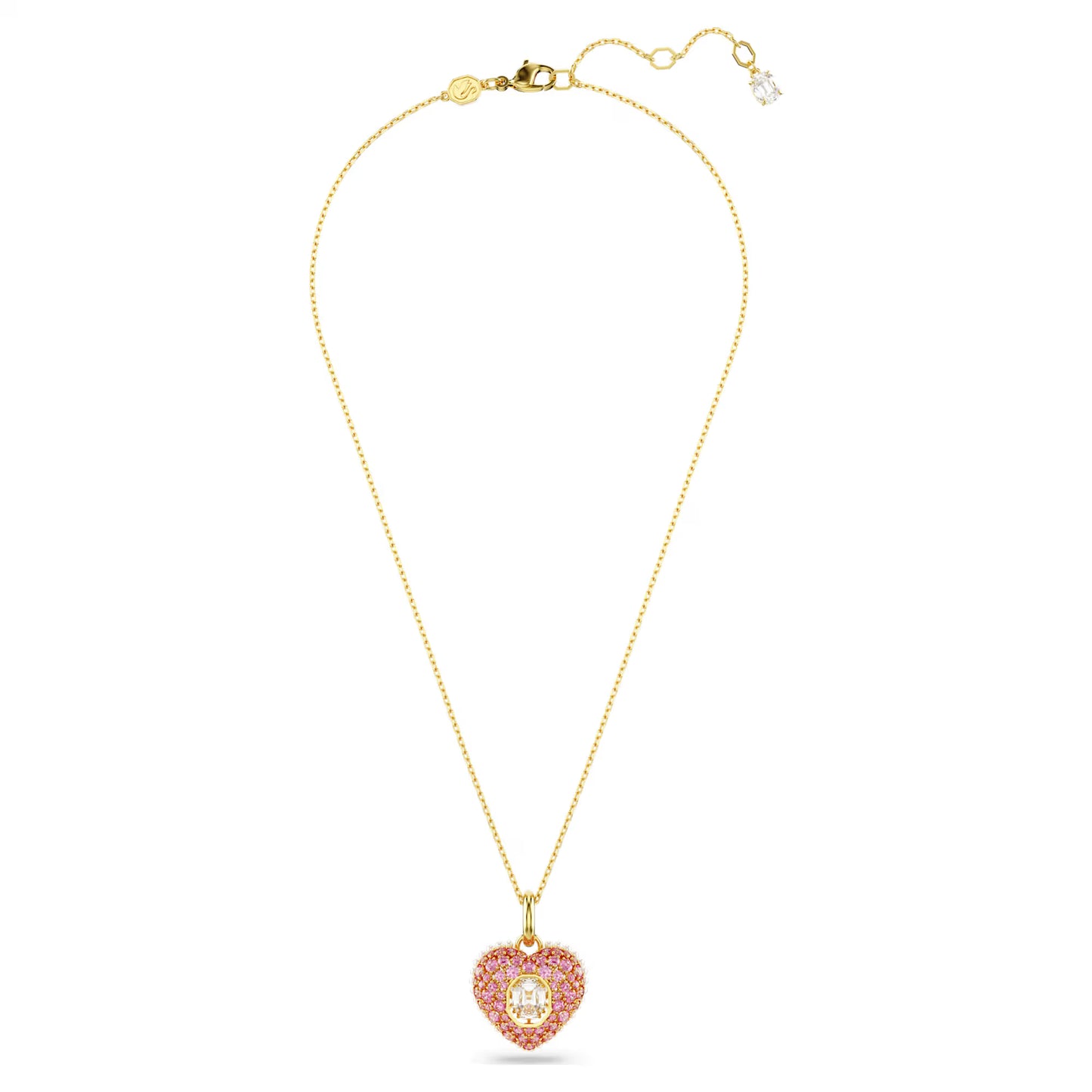 Hyperbola pendant, Octagon cut, Crystal pearls