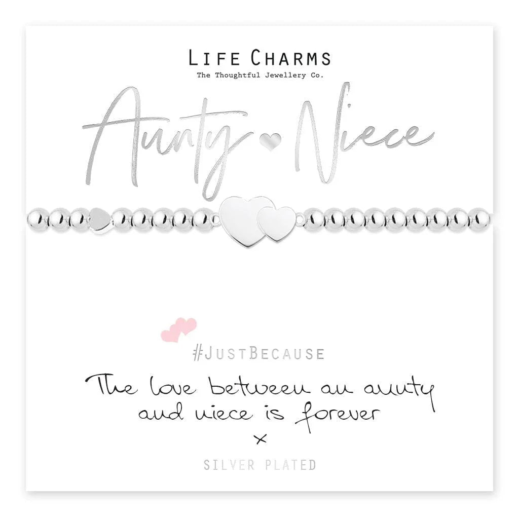 Aunty & Niece Life Charms Bracelet