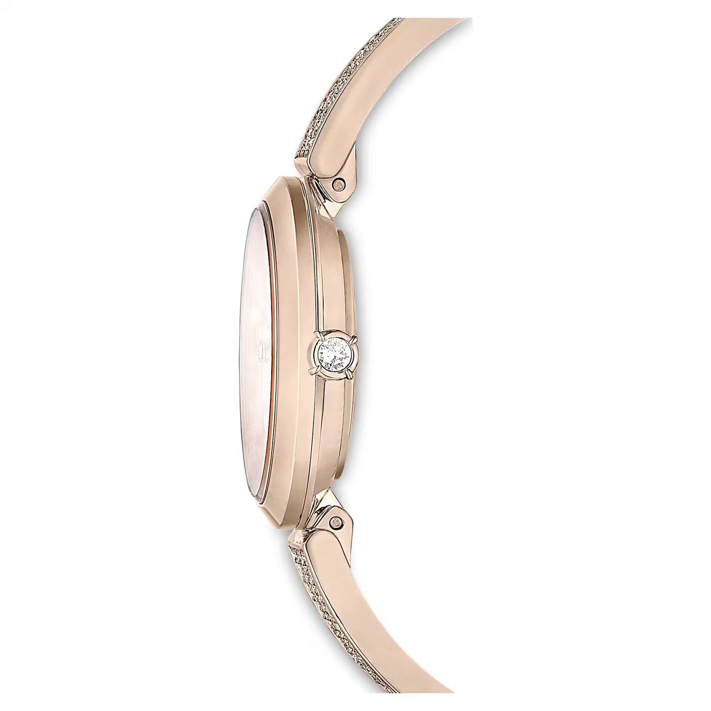 Illumina watch, Swiss Made, Metal bracelet, Gold tone, Champagne gold-tone finish
