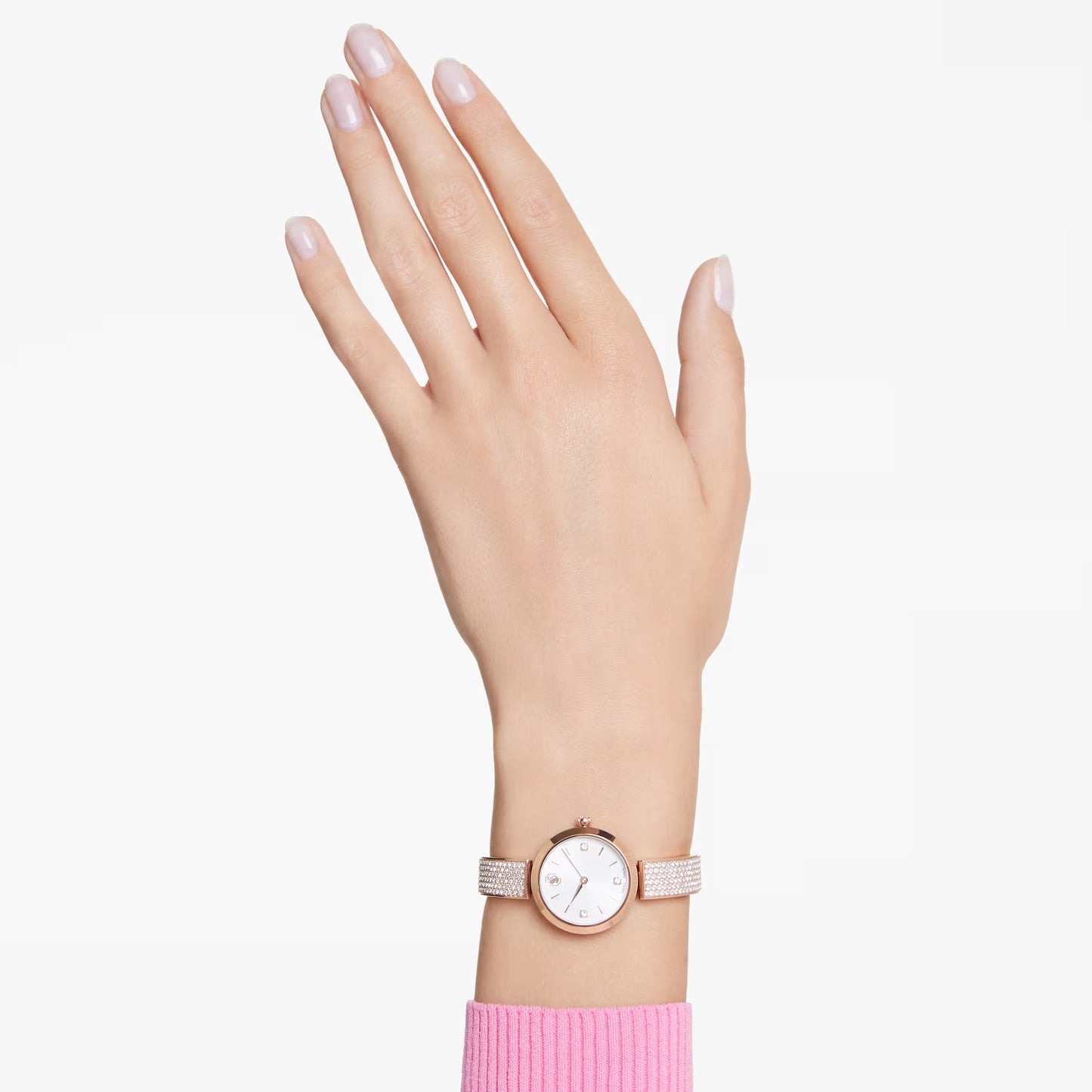 Illumina watch, Swiss Made, Metal bracelet, Rose gold tone, Rose gold-tone finish