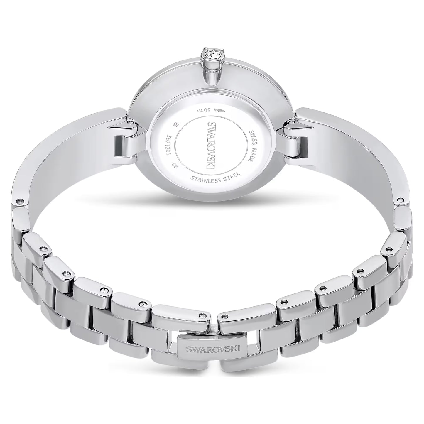Illumina watch, Swiss Made, Metal bracelet, Silver Tone, Stainless steel