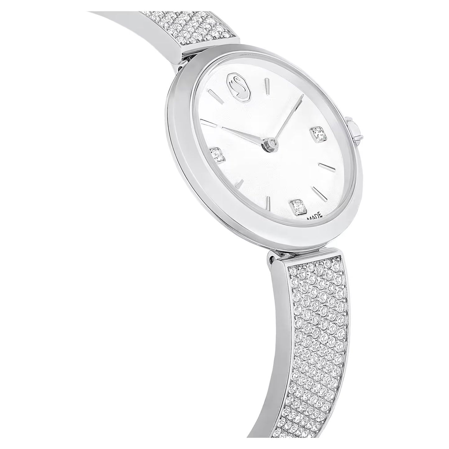 Illumina watch, Swiss Made, Metal bracelet, Silver Tone, Stainless steel