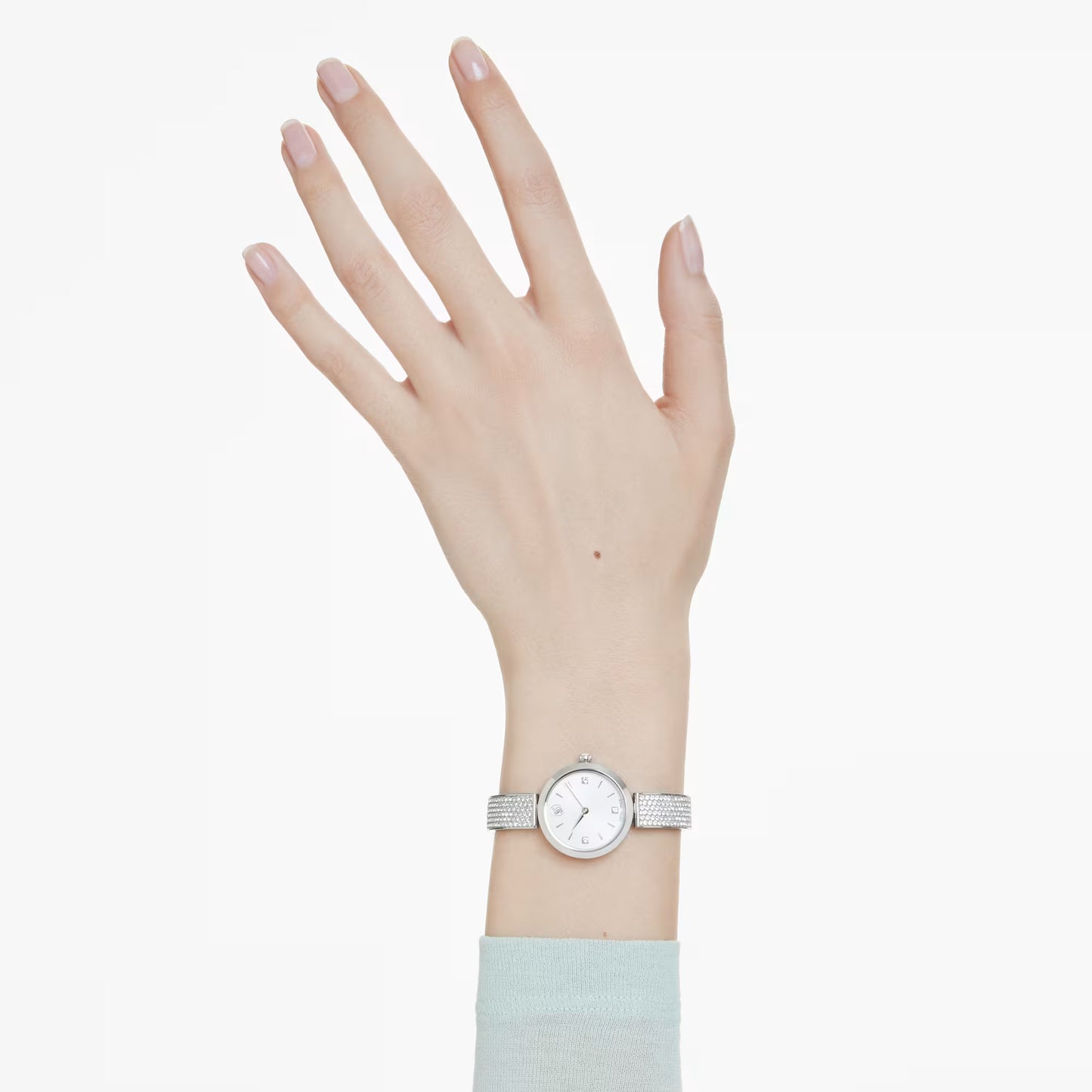 Illumina watch, Swiss Made, Metal bracelet, Silver Tone, Stainless steel