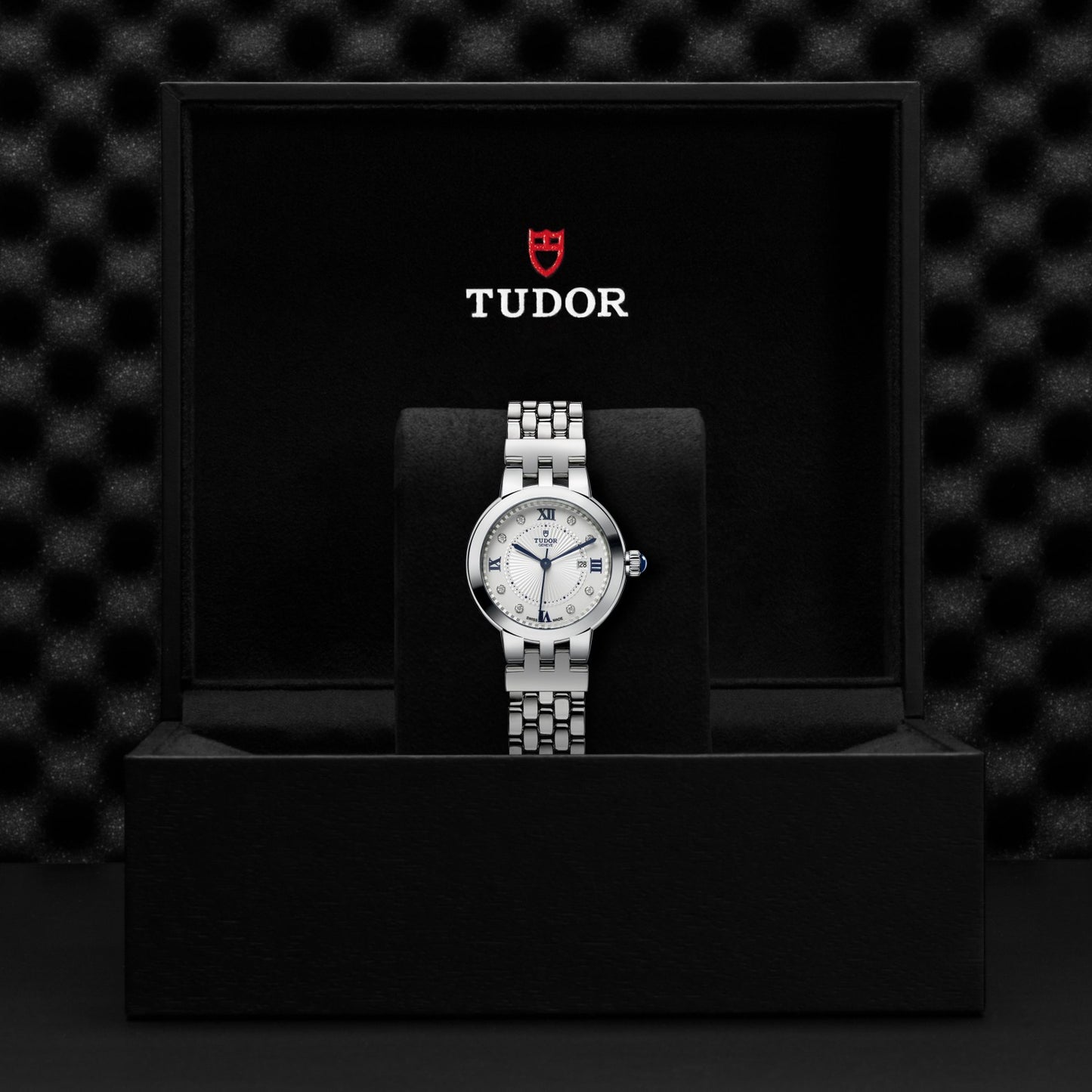 CLAIR DE ROSE 30mm | Steel Case Opaline & Diamond Dot Dial