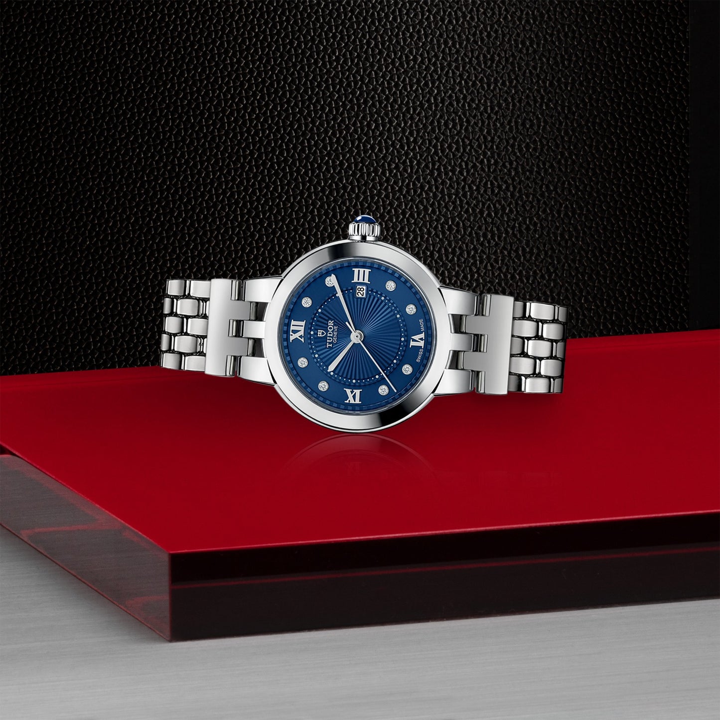CLAIR DE ROSE 30mm | Steel Case Diamond Dot Dial