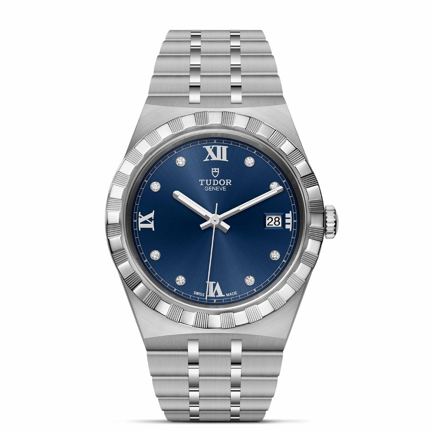 ROYAL 38mm | Steel Case Blue Diamond Dot Dial