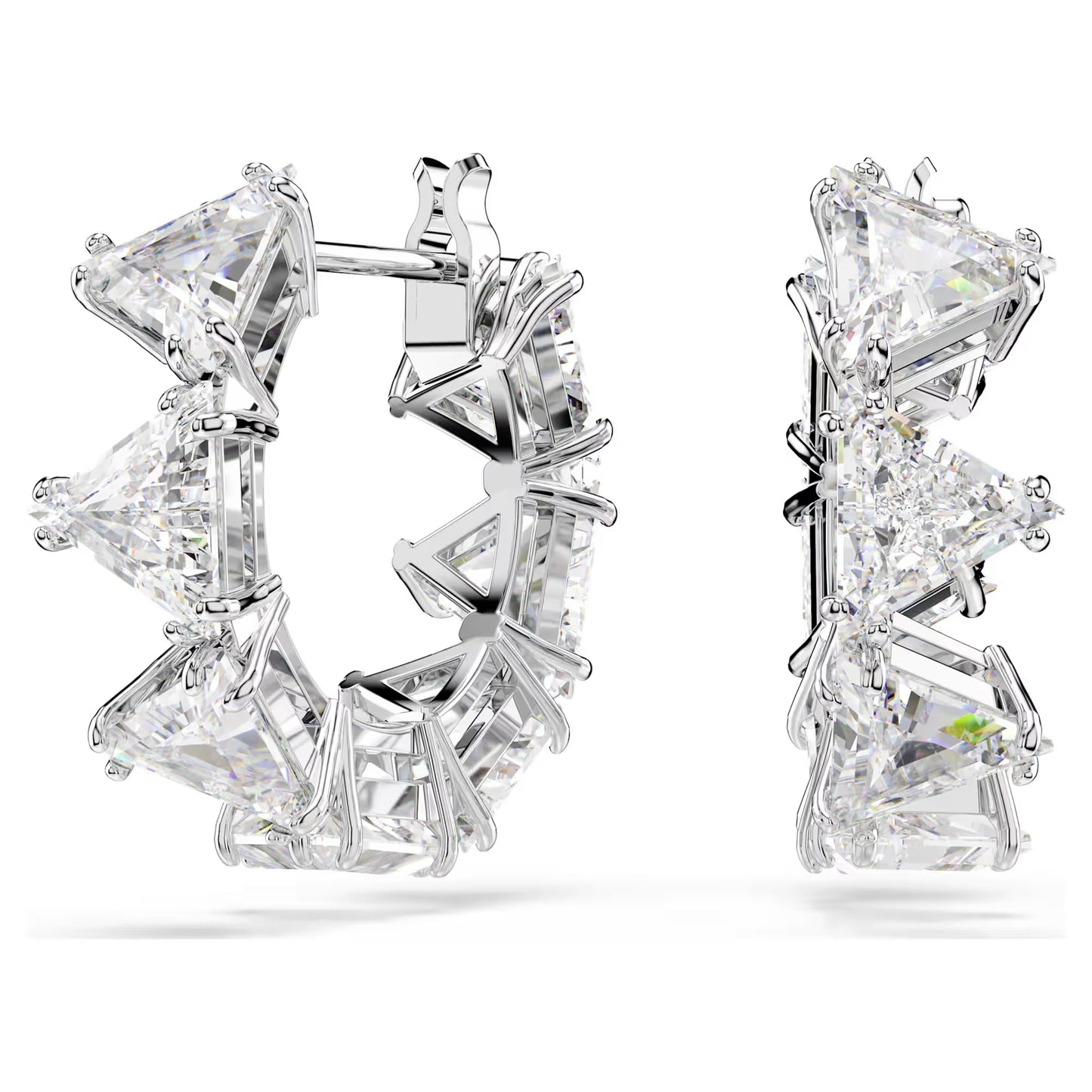 Millenia hoop earrings, Triangle Swarovski Zirconi