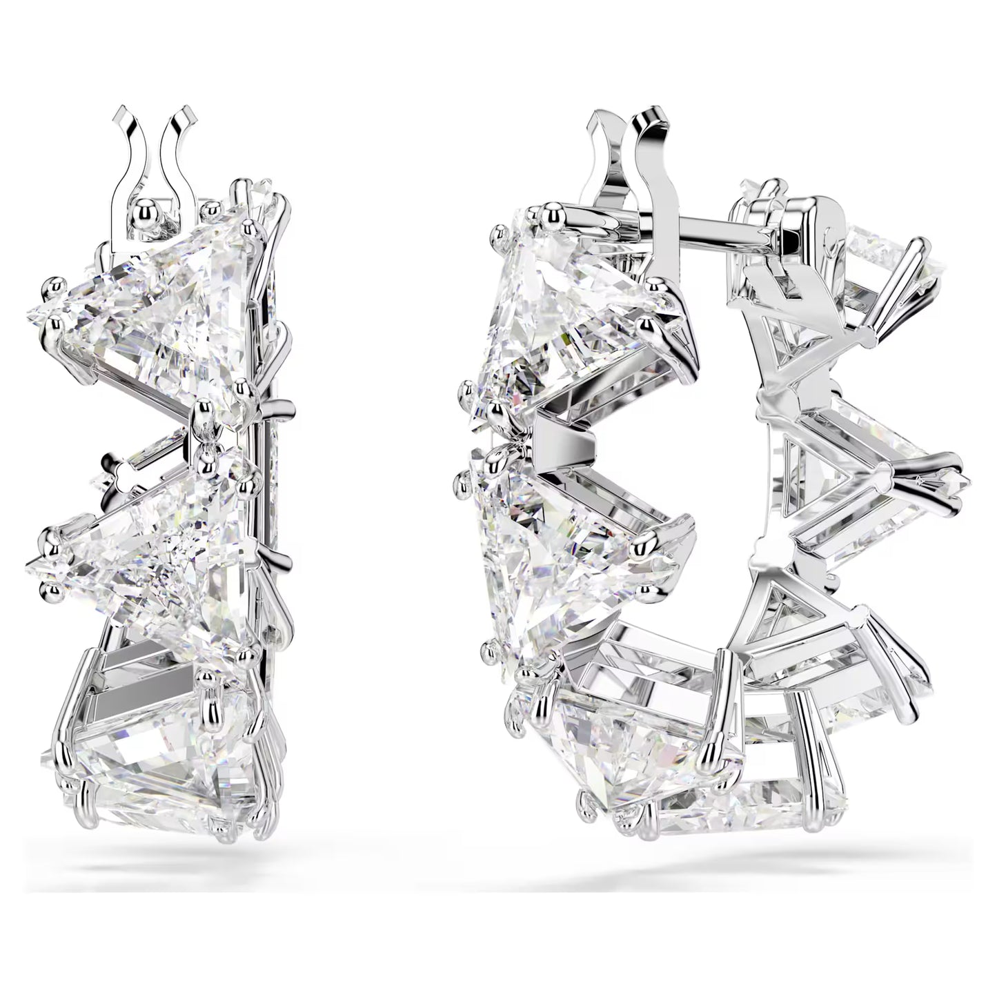 Millenia hoop earrings, Triangle Swarovski Zirconi