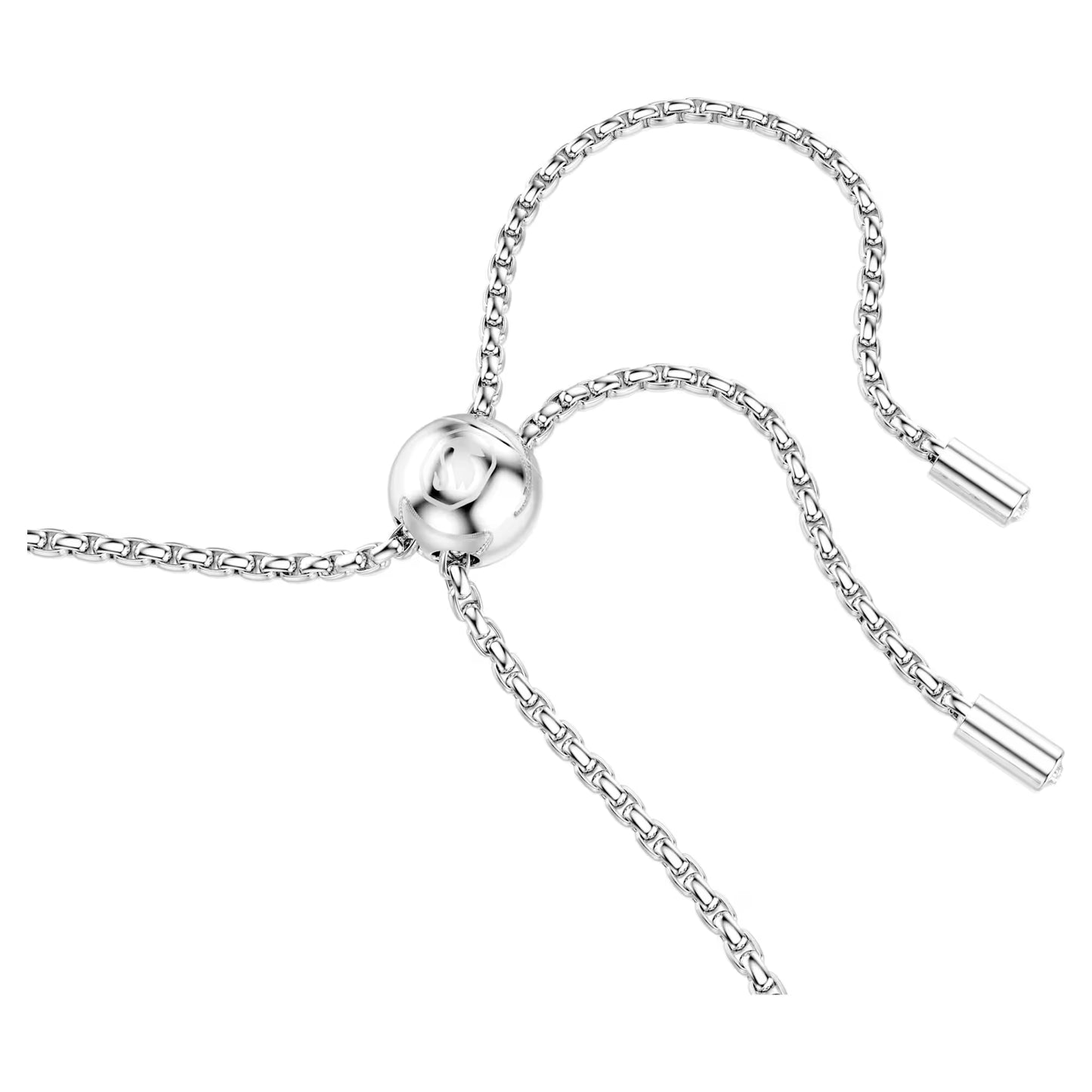 Matrix Tennis bracelet, Round cut, Rhodium