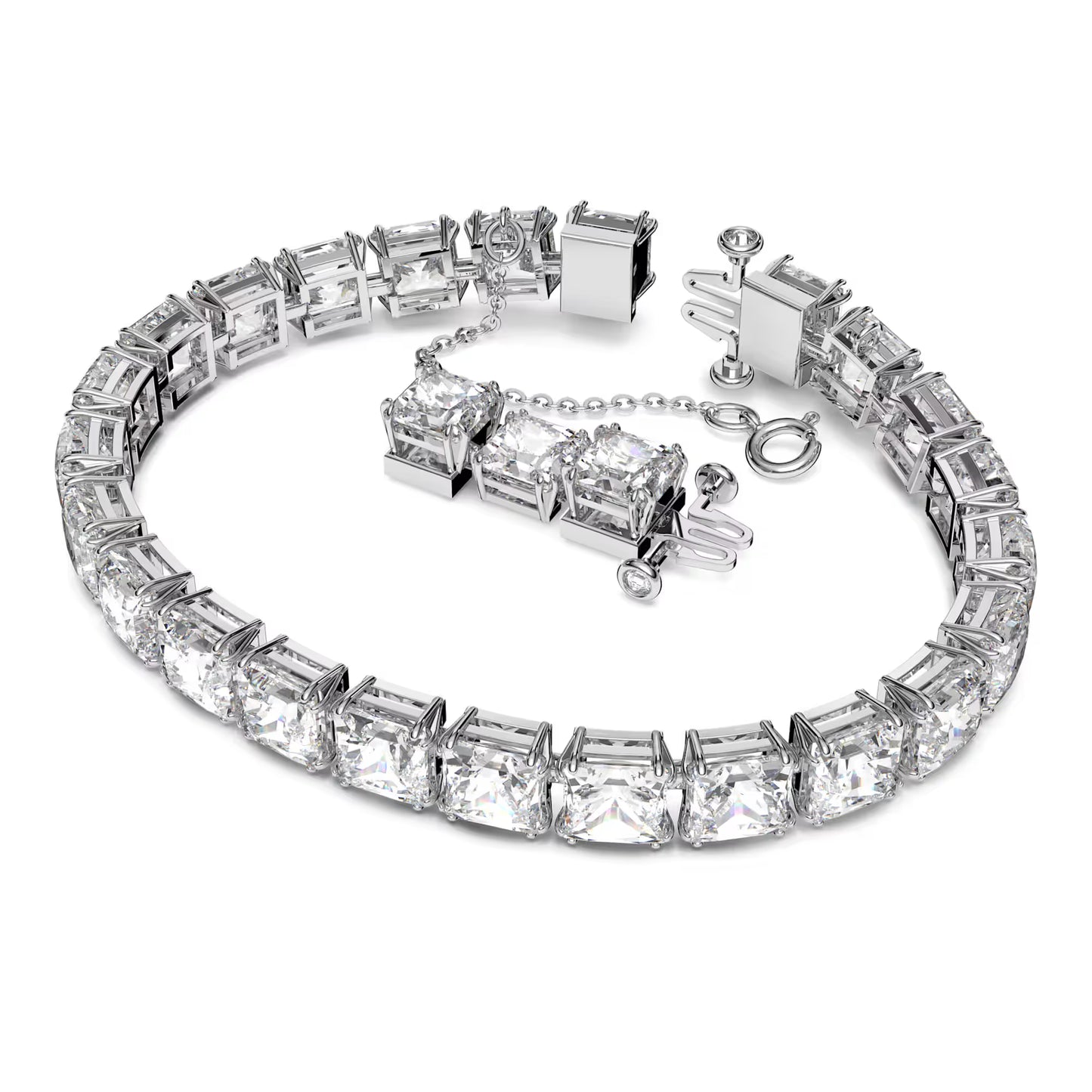 Millenia bracelet, Square cut, White