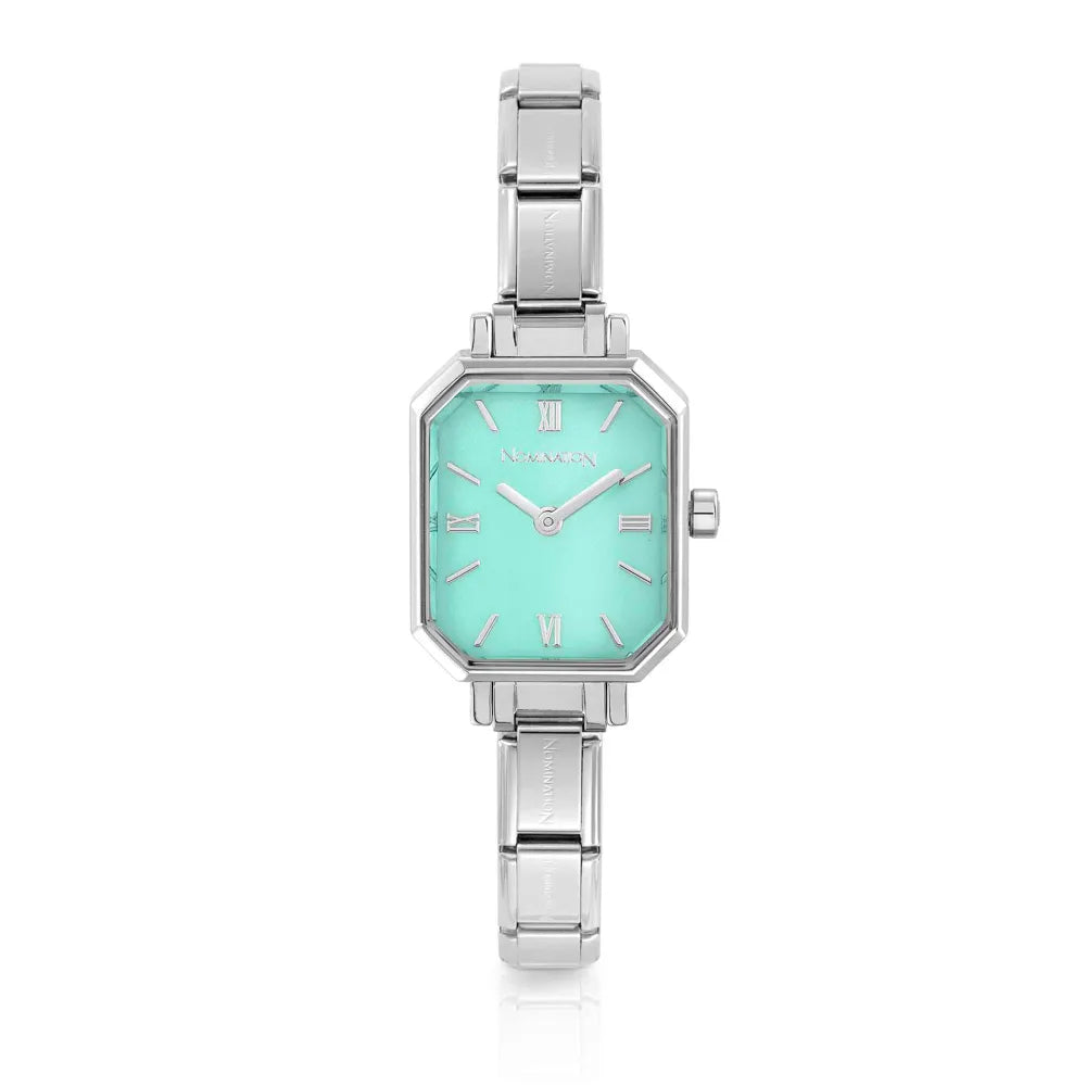 Paris Green Water Steel Strap Watch