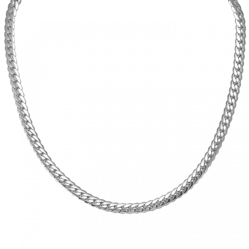 Ecclettica Snake Chain Silver Necklace