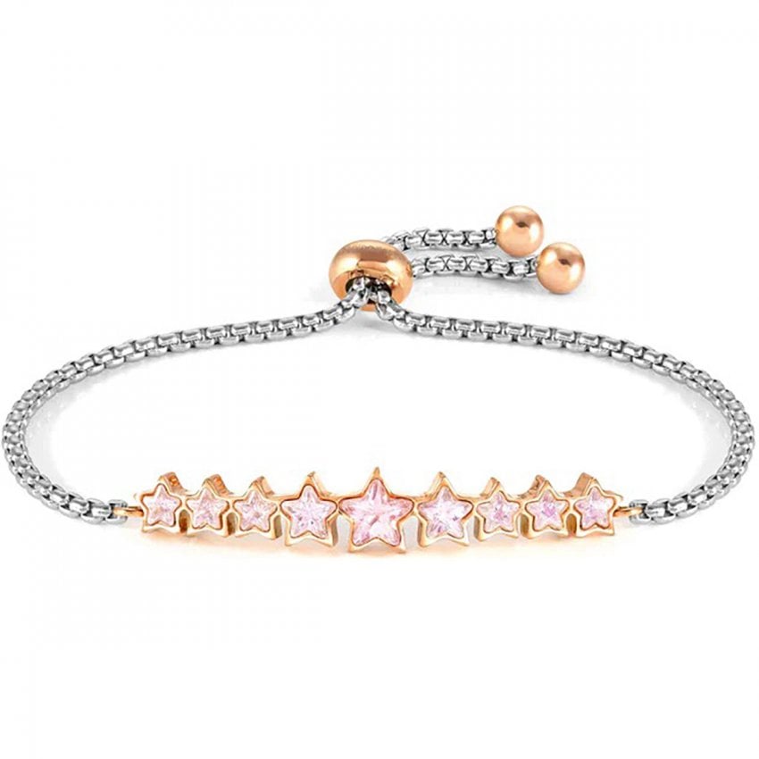 Milleluci Light Pink Star Bar Bracelet