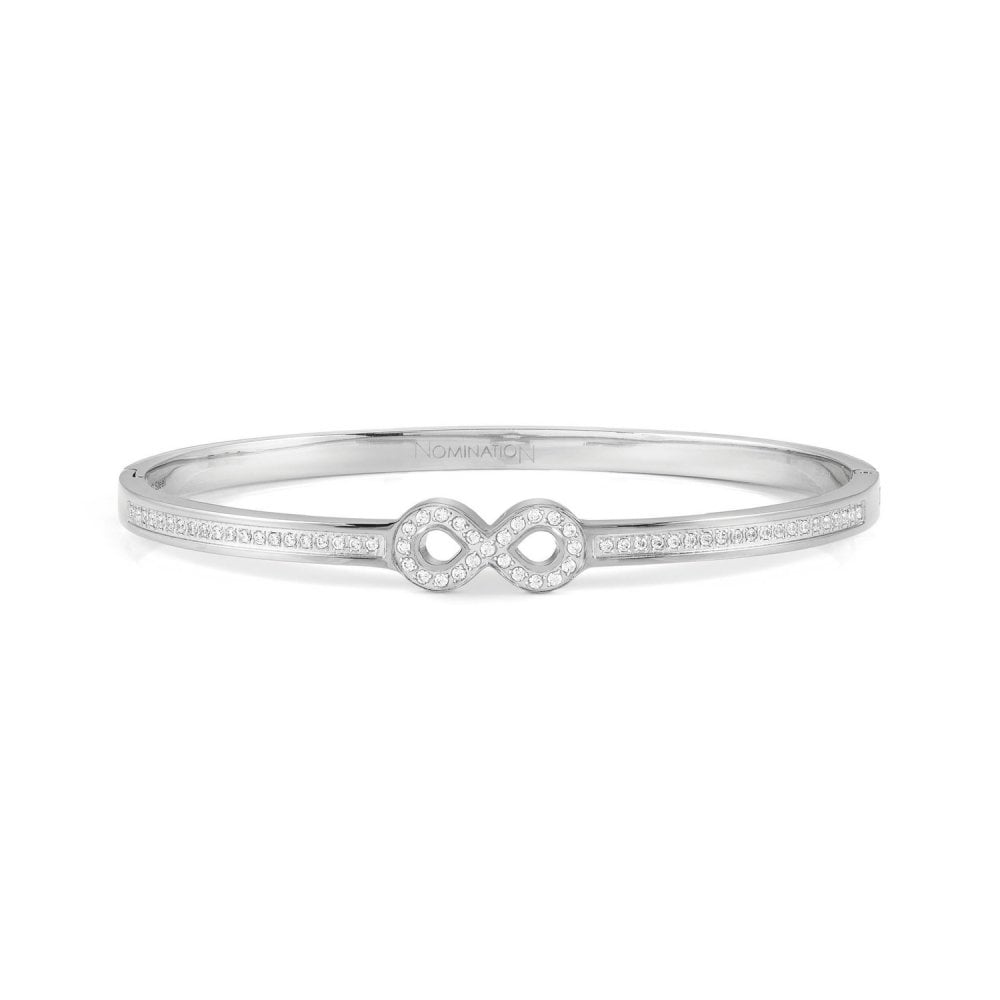 Pretty Bangle Bracelet with Infinite