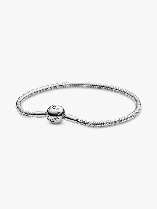 Pandora Moments Snake Chain Bracelet in Sterling Silver