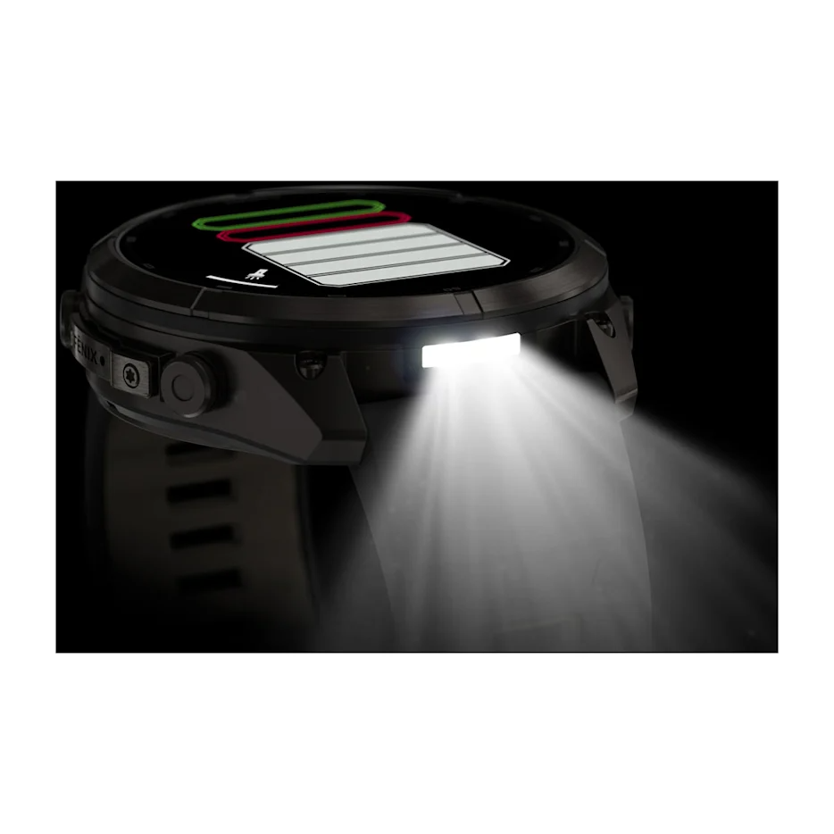 Garmin Fenix 9 Pro 51mm AMOLED Carbon Gray DLC Titanium with Black/Pebble Grey Silicone Band