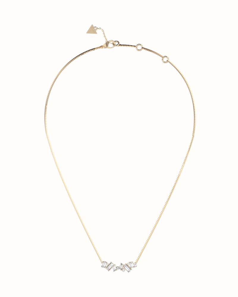 Guess Guess Womens Chandelier 16-18" Multi Stones Necklace