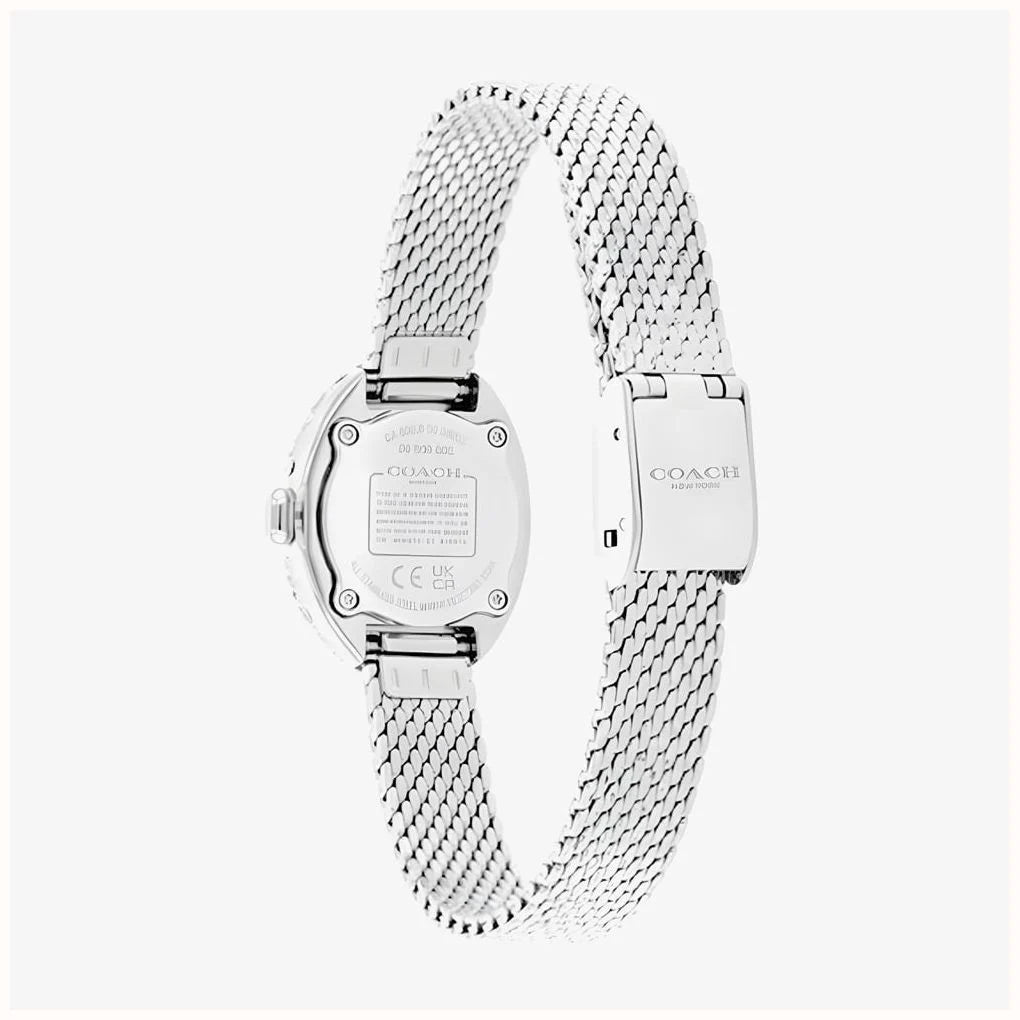 Coach Ladies Sammy Light Blue Dial Mesh Bracelet Watch
