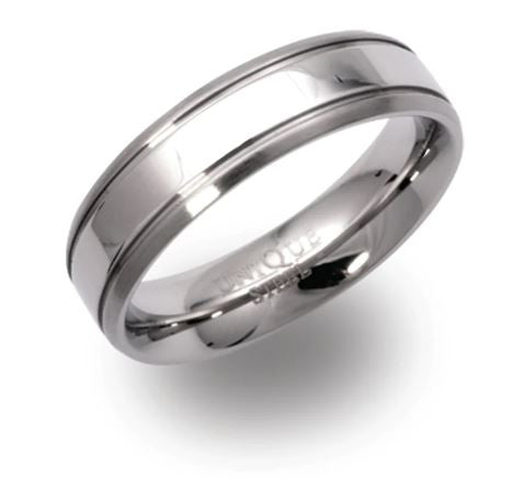 Stainless Steel Ring - Size 62