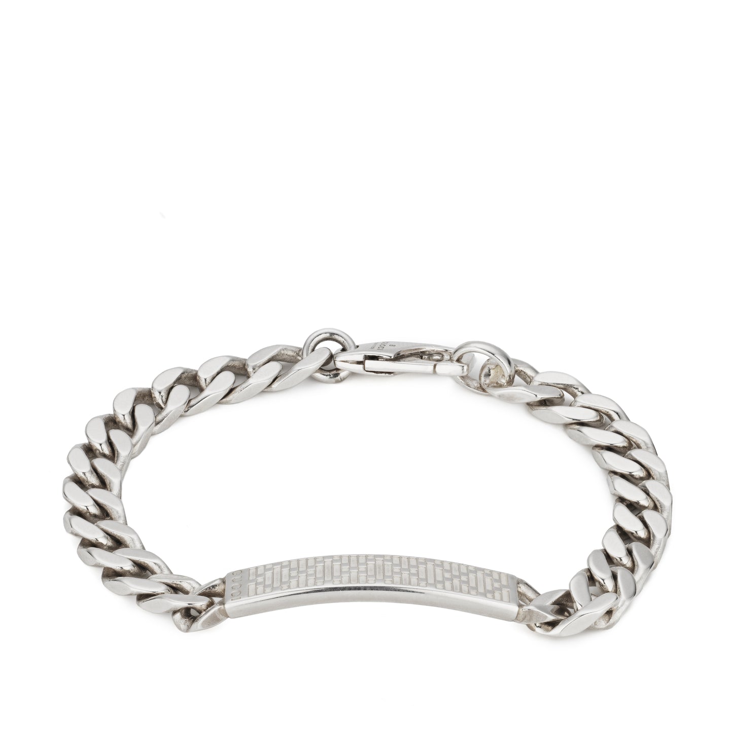 Gucci Diamante Pattern Sterling Silver Bracelet Chain